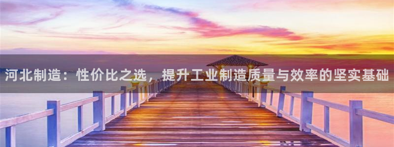 天宏3娱乐：河北制造：性价比之选，提升工业制造质量与效率的坚