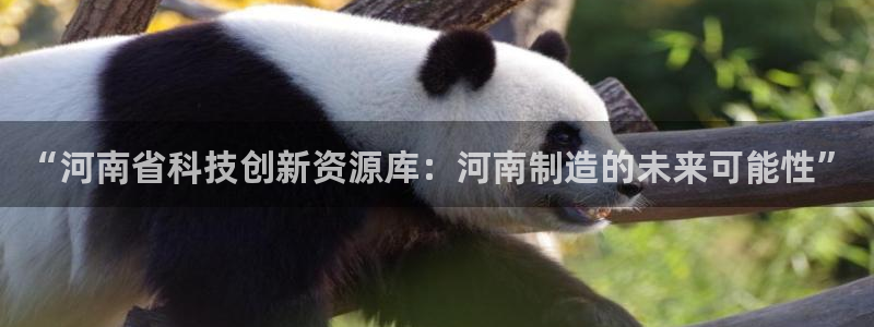 天宏娱乐代理：“河南省科技创新资源库：河南制造的未来可能性”