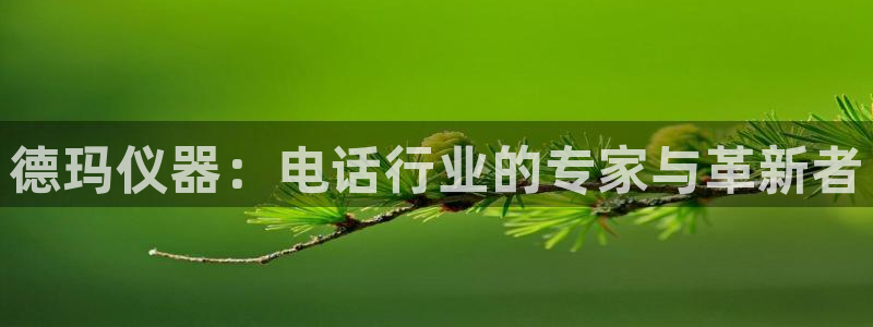 天宏娱乐平台注册：德玛仪器：电话行业的专家与革新者