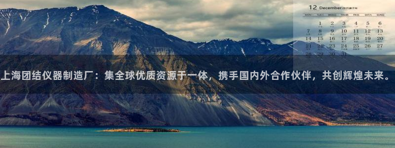 天宏娱乐宝叔：上海团结仪器制造厂：集全球优质资源于一体，携手