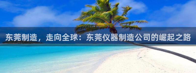 天宏娱乐平台下载：东莞制造，走向全球：东莞仪器制造公司的崛起