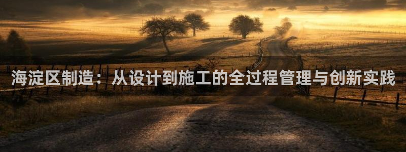 天宏娱乐北北：海淀区制造：从设计到施工的全过程管理与创新实践