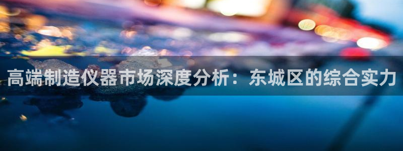 天宏娱乐小刘：高端制造仪器市场深度分析：东城区的综合实力