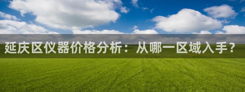天宏娱乐是国企吗：延庆区仪器价格分析：从哪一区域入手？
