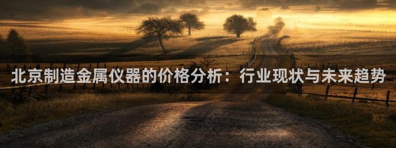 宏天娱乐说：北京制造金属仪器的价格分析：行业现状与未来趋势