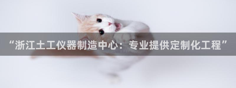 天宏娱乐有群：“浙江土工仪器制造中心：专业提供定制化工程”