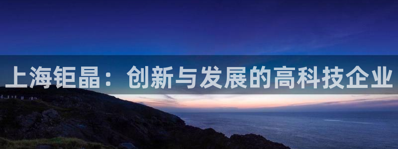 天宏娱乐的秦叔：上海钜晶：创新与发展的高科技企业
