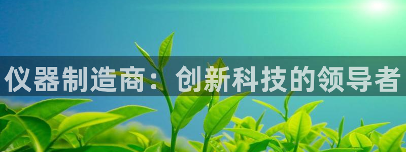 天宏娱乐app 下载：仪器制造商：创新科技的领导者