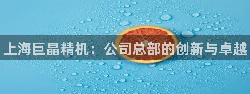 天宏娱乐平台注册：上海巨晶精机：公司总部的创新与卓越