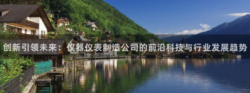 天宏娱乐朱俊伟：创新引领未来：仪器仪表制造公司的前沿科技与行