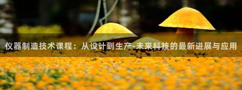 天宏娱乐宋善良：仪器制造技术课程：从设计到生产-未来科技的最