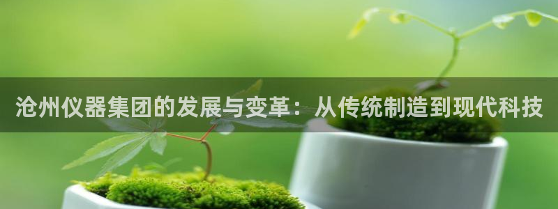 天宏娱乐指尖自：沧州仪器集团的发展与变革：从传统制造到现代科