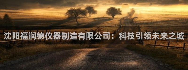 天宏娱乐js：沈阳福润德仪器制造有限公司：科技引领未来之城