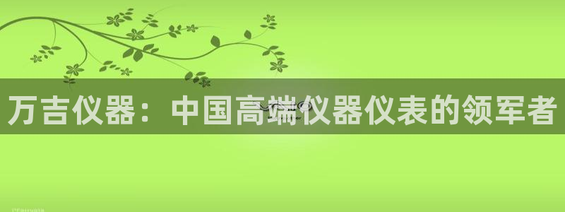 宏天广场娱乐会所地址：万吉仪器：中国高端仪器仪表的领军者
