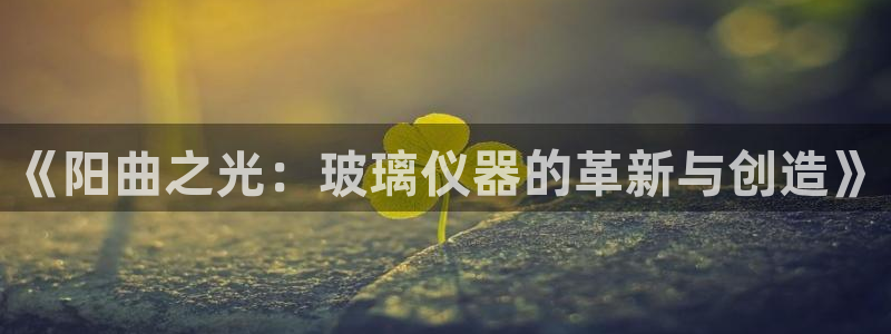 天宏娱乐是干嘛的公司：《阳曲之光：玻璃仪器的革新与创造》
