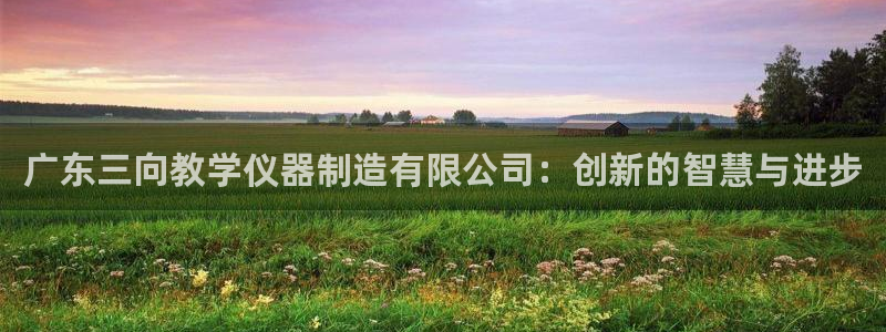 宏天娱乐说：广东三向教学仪器制造有限公司：创新的智慧与进步