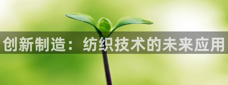 天宏娱乐董叔：创新制造：纺织技术的未来应用